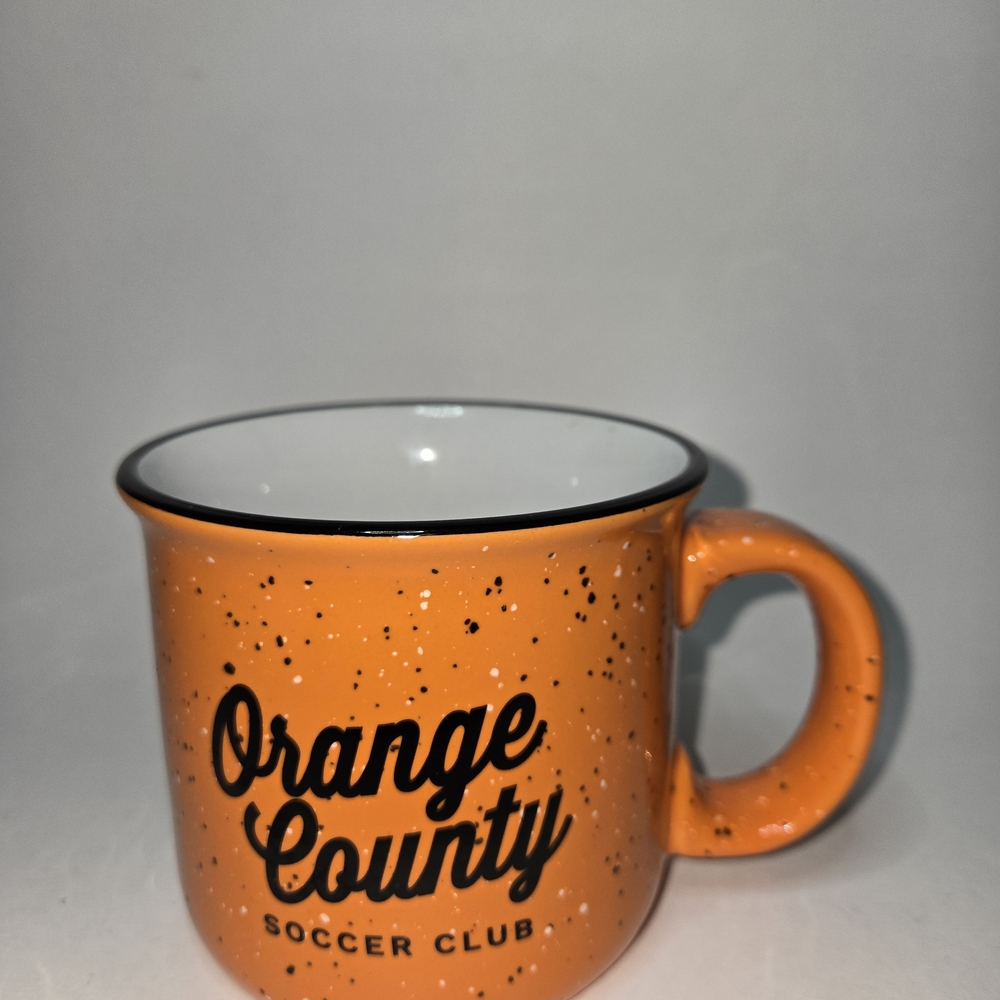 Orange County Soccer Club Souvenier Speckled Ceramic Coffee Cup